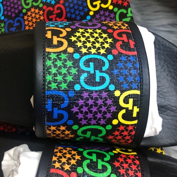 🚫Sold🚫Gucci Psyche Black multicolor size M8/ W9 - Picture 3 of 9